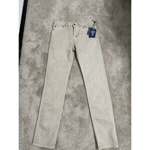 NWT Men 30x31 PRPS Jeans Le Sabre Japanese Denim Slim Straight Fit Stretch Beige
